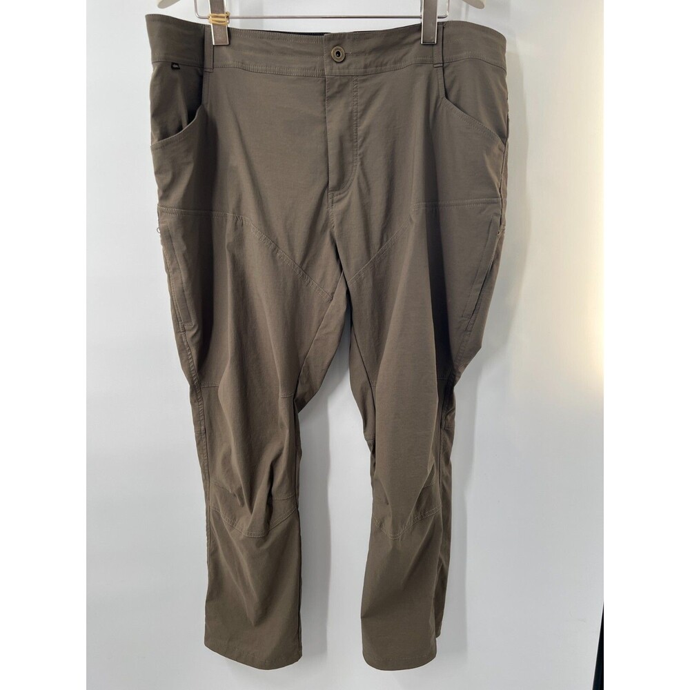 Kuhl Men’s Pants khaki 42 X 30  Vented Knee hike hiking cargo zip brown